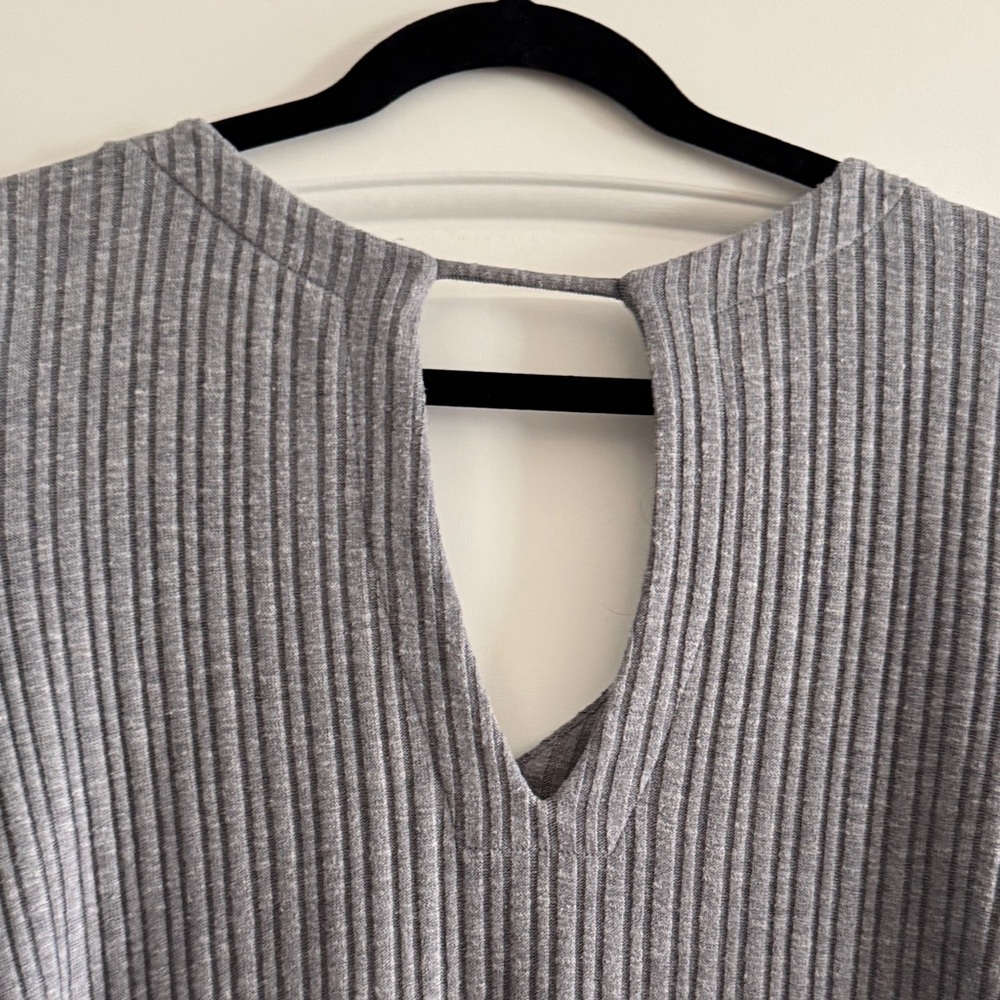 Walter Baker Gray Ribbed Mini Dress - Picture 2 of 2